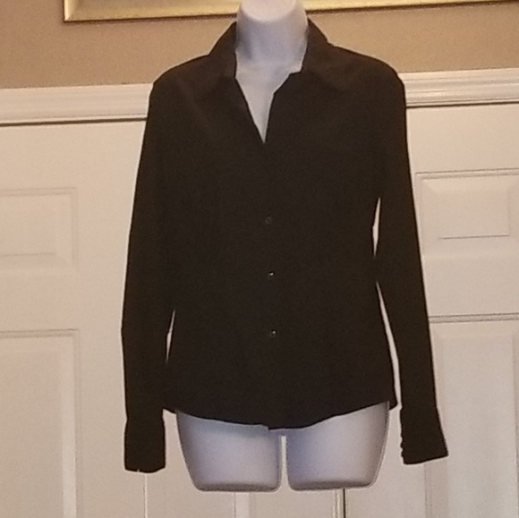 White House black market button-down blouse - Picture 1 of 13